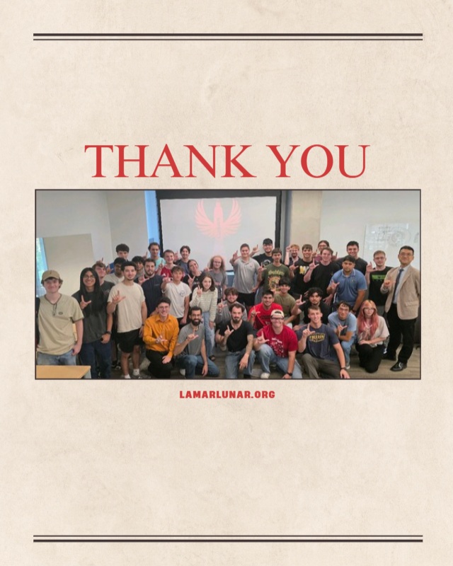 Thank you to everyone who attended the first general body meeting.